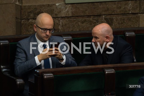  26.09.2025 WARSZAWA SEJM<br />
POSIEDZENIE SEJMU RP<br />
N/Z DARIUSZ MATECKI MARIUSZ GOSEK<br />
FOT. MARCIN BANASZKIEWICZ / FOTONEWS  