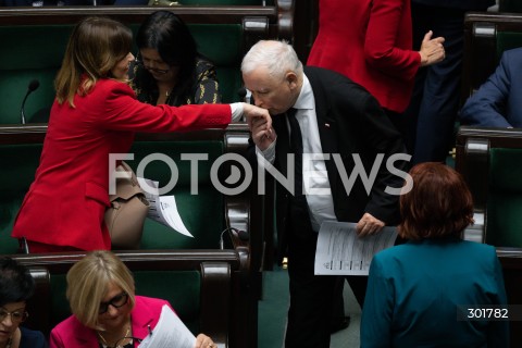  26.09.2025 WARSZAWA SEJM<br />
POSIEDZENIE SEJMU RP<br />
N/Z JAROSLAW KACZYNSKI ANNA KRUPKA<br />
FOT. MARCIN BANASZKIEWICZ / FOTONEWS  