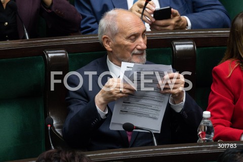  26.09.2025 WARSZAWA SEJM<br />
POSIEDZENIE SEJMU RP<br />
N/Z ANTONI MACIEREWICZ<br />
FOT. MARCIN BANASZKIEWICZ / FOTONEWS  