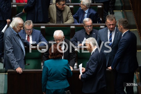  26.09.2025 WARSZAWA SEJM<br />
POSIEDZENIE SEJMU RP<br />
N/Z JAROSLAW KACZYNSKI POSLOWIE PIS<br />
FOT. MARCIN BANASZKIEWICZ / FOTONEWS  