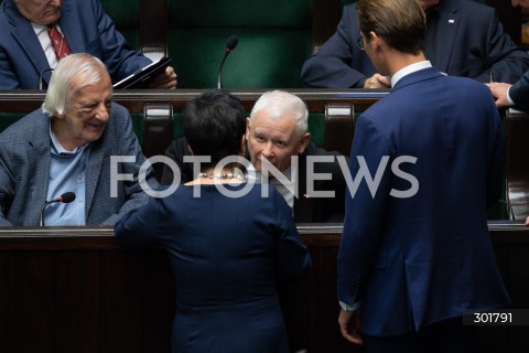  26.09.2025 WARSZAWA SEJM<br />
POSIEDZENIE SEJMU RP<br />
N/Z RYSZARD TERLECKI JAROSLAW KACZYNSKI JOANNA BOROWIAK<br />
FOT. MARCIN BANASZKIEWICZ / FOTONEWS  