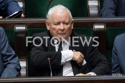 26.09.2025 WARSZAWA SEJM<br />
POSIEDZENIE SEJMU RP<br />
N/Z JAROSLAW KACZYNSKI<br />
FOT. MARCIN BANASZKIEWICZ / FOTONEWS  