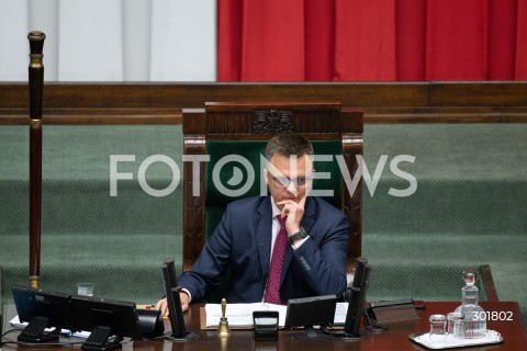  26.09.2025 WARSZAWA SEJM<br />
POSIEDZENIE SEJMU RP<br />
N/Z MARSZALEK SZYMON HOLOWNIA<br />
FOT. MARCIN BANASZKIEWICZ / FOTONEWS  
