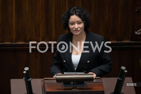  26.09.2025 WARSZAWA SEJM<br />
POSIEDZENIE SEJMU RP<br />
N/Z ANNA MARIA ZUKOWSKA<br />
FOT. MARCIN BANASZKIEWICZ / FOTONEWS  