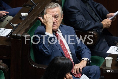  26.09.2025 WARSZAWA SEJM<br />
POSIEDZENIE SEJMU RP<br />
N/Z PIOTR GLINSK<br />
FOT. MARCIN BANASZKIEWICZ / FOTONEWS  