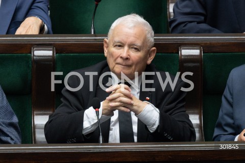 26.09.2025 WARSZAWA SEJM<br />
POSIEDZENIE SEJMU RP<br />
N/Z JAROSLAW KACZYNSKI<br />
FOT. MARCIN BANASZKIEWICZ / FOTONEWS  