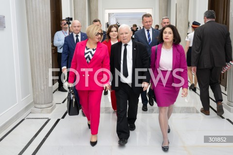  26.09.2025 WARSZAWA SEJM<br />
POSIEDZENIE SEJMU RP<br />
N/Z JAROSLAW KACZYNSKI ANNA KRUPKA<br />
FOT. MARCIN BANASZKIEWICZ / FOTONEWS  
