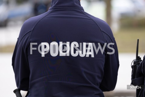  05.10.2025 WARSZAWA <br />
DEMONSTRACJA DLA PALESTYNY W WARSZAWIE<br />
N/Z NAPIS POLICJA<br />
 