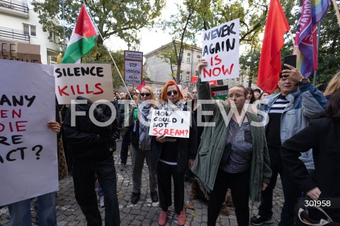 Demonstracja solidarności dla Palestyny w Warszawie