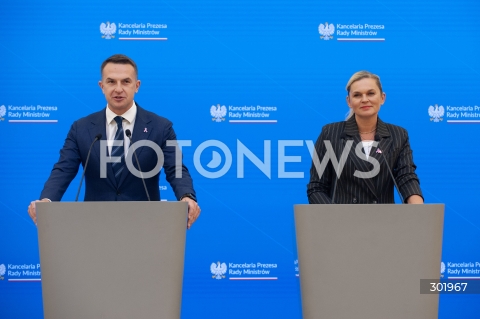 Konferencja po posiedzeniu Rady Ministrów w Warszawie