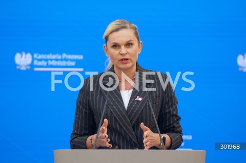 08.10.2025 WARSZAWA<br />
KONFERENCJA PO POSIEDZENIU RADY MINISTROW<br />
N/Z BARBARA NOWACKA<br />
 