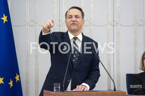  16.10.2025 WARSZAWA<br />
MINISTER SPRAW ZAGRANICZNYCH W SENACIE<br />
N/Z RADOSLAW SIKORSKI<br />
 