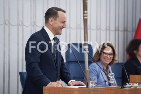  16.10.2025 WARSZAWA<br />
MINISTER SPRAW ZAGRANICZNYCH W SENACIE<br />
N/Z RADOSLAW SIKORSKI MALGORZATA KIDAWA BLONSKA<br />
 