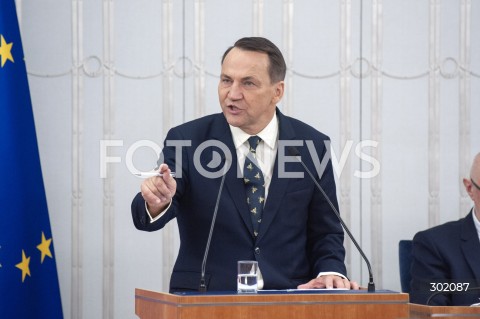  16.10.2025 WARSZAWA<br />
MINISTER SPRAW ZAGRANICZNYCH W SENACIE<br />
N/Z RADOSLAW SIKORSKI<br />
 
