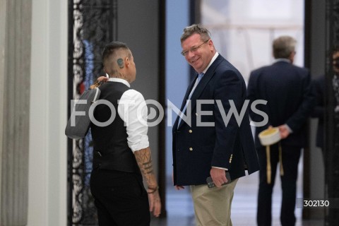  17.10.2025 WARSZAWA SEJM <br />
POSIEDZENIE SEJMU RP<br />
N/Z MARCIN JOZEFACIOK MICHAL WOJCIK<br />
FOT. MARCIN BANASZKIEWICZ / FOTONEWS  