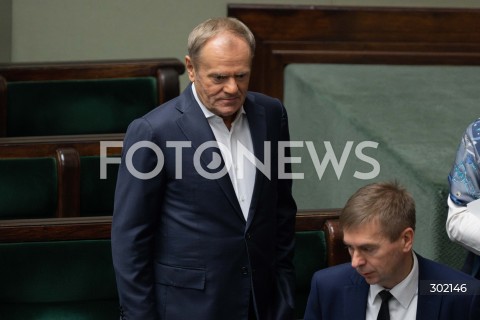  17.10.2025 WARSZAWA SEJM <br />
POSIEDZENIE SEJMU RP<br />
N/Z PREMIER DONALD TUSK<br />
FOT. MARCIN BANASZKIEWICZ / FOTONEWS  
