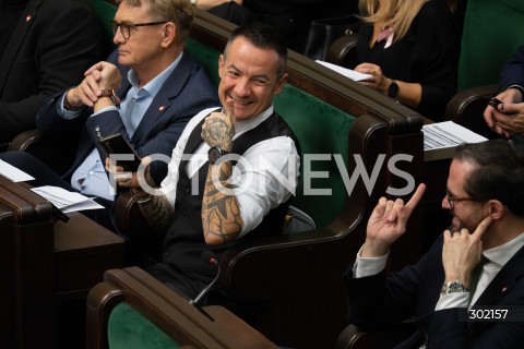  17.10.2025 WARSZAWA SEJM <br />
POSIEDZENIE SEJMU RP<br />
N/Z MARCIN JOZEFACIUK<br />
FOT. MARCIN BANASZKIEWICZ / FOTONEWS  