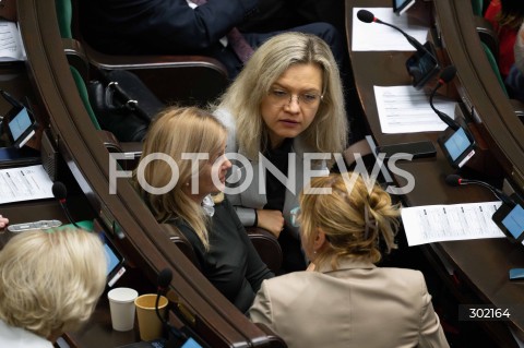  17.10.2025 WARSZAWA SEJM <br />
POSIEDZENIE SEJMU RP<br />
N/Z MALGORZATA WASSERMANN<br />
FOT. MARCIN BANASZKIEWICZ / FOTONEWS  