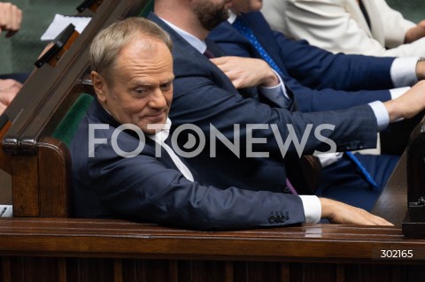  17.10.2025 WARSZAWA SEJM <br />
POSIEDZENIE SEJMU RP<br />
N/Z PREMIER DONALD TUSK<br />
FOT. MARCIN BANASZKIEWICZ / FOTONEWS  