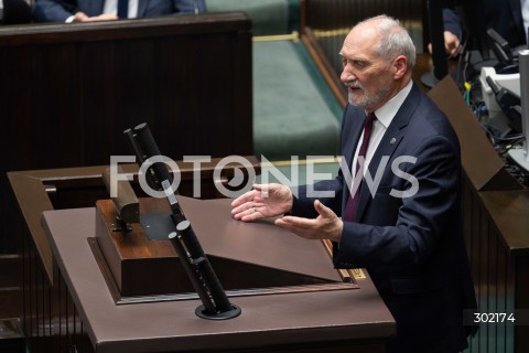  17.10.2025 WARSZAWA SEJM <br />
POSIEDZENIE SEJMU RP<br />
N/Z ANTONI MACIEREWICZ<br />
FOT. MARCIN BANASZKIEWICZ / FOTONEWS  