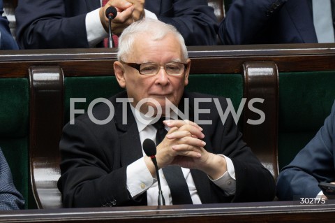  17.10.2025 WARSZAWA SEJM <br />
POSIEDZENIE SEJMU RP<br />
N/Z JAROSLAW KACZYNSKI<br />
FOT. MARCIN BANASZKIEWICZ / FOTONEWS  