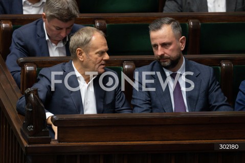  17.10.2025 WARSZAWA SEJM <br />
POSIEDZENIE SEJMU RP<br />
N/Z DONALD TUSK WLADYSLAW KOSINIAK KAMYSZ<br />
FOT. MARCIN BANASZKIEWICZ / FOTONEWS  