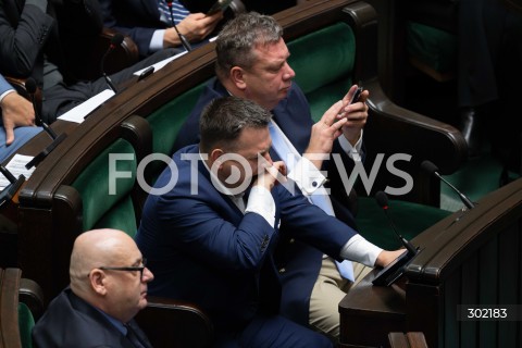  17.10.2025 WARSZAWA SEJM <br />
POSIEDZENIE SEJMU RP<br />
N/Z SLAWOMIR MENTZEN MICHAL WOJCIK<br />
FOT. MARCIN BANASZKIEWICZ / FOTONEWS  