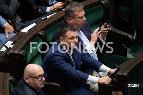  17.10.2025 WARSZAWA SEJM <br />
POSIEDZENIE SEJMU RP<br />
N/Z SLAWOMIR MENTZEN MICHAL WOJCIK<br />
FOT. MARCIN BANASZKIEWICZ / FOTONEWS  