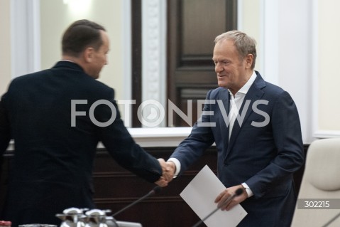 21.10.2025 WARSZAWA<br />
POSIEDZENIE RADY MINISTROW<br />
N/Z PREMIER DONALD TUSK RADOSLAW SIKORSKI<br />
 