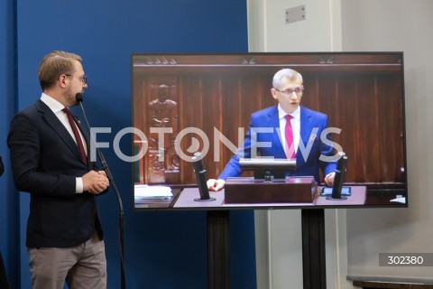  31.10.2025 WARSZAWA<br />
KONFERENCJA PRASOWA POLITYKOW PIS<br />
N/Z JACEK OZDOBA KRZYSZTOF KWIATKOWSKI<br />
FOT. MARCIN BANASZKIEWICZ / FOTONEWS  