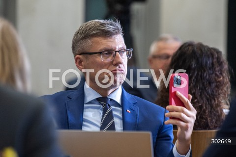  06.11.2025 WARSZAWA<br />
POSIEDZENIE KOMISJI REGULAMINOWEJ W SPRAWIE IMMUNITETU ZBIGNIEWA ZIOBRY<br />
N/Z MARCIN WARCHOL<br />
 