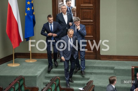  07.11.2025 WARSZAWA SEJM <br />
POSIEDZENIE SEJMU <br />
N/Z PREMIER DONALD TUSK JAN GRABIEC ADAM SZLAPKA TOMASZ SIEMONIAK<br />
 