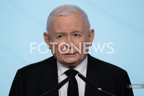  07.11.2025 WARSZAWA<br />
OSWIADCZENIE PREZESA PIS JAROSLAWA KACZYNSKIEGO<br />
N/Z JAROSLAW KACZYNSKI<br />
FOT. MARCIN BANASZKIEWICZ / FOTONEWS  