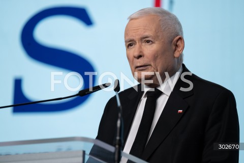  07.11.2025 WARSZAWA<br />
OSWIADCZENIE PREZESA PIS JAROSLAWA KACZYNSKIEGO<br />
N/Z JAROSLAW KACZYNSKI<br />
FOT. MARCIN BANASZKIEWICZ / FOTONEWS  