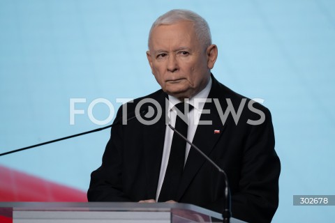  07.11.2025 WARSZAWA<br />
OSWIADCZENIE PREZESA PIS JAROSLAWA KACZYNSKIEGO<br />
N/Z JAROSLAW KACZYNSKI<br />
FOT. MARCIN BANASZKIEWICZ / FOTONEWS  