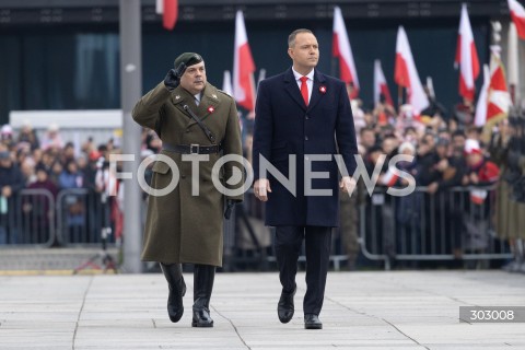  WARSZAWA 11.11.2025<br />
OBCHODY NARODOWEGO SWIETA NIEPODLEGLOSCI W WARSZAWIE<br />
NZ. WIESLAW KUKULA PREZYDENT RP KAROL NAWROCKI<br />
FOT. ANTONI BYSZEWSKI/FOTONEWS 