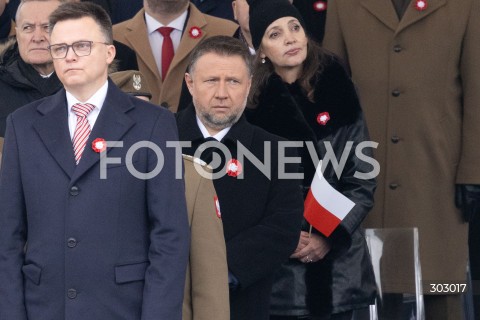  WARSZAWA 11.11.2025<br />
OBCHODY NARODOWEGO SWIETA NIEPODLEGLOSCI W WARSZAWIE<br />
NZ. MARCIN KIERWINSKI SZYMON HOLOWNIA<br />
FOT. ANTONI BYSZEWSKI/FOTONEWS 
