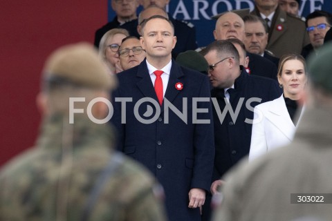  WARSZAWA 11.11.2025<br />
OBCHODY NARODOWEGO SWIETA NIEPODLEGLOSCI W WARSZAWIE<br />
NZ. PREZYDENT RP KAROL NAWROCKI<br />
FOT. ANTONI BYSZEWSKI/FOTONEWS 