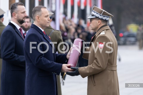  WARSZAWA 11.11.2025<br />
OBCHODY NARODOWEGO SWIETA NIEPODLEGLOSCI W WARSZAWIE<br />
NZ. PREZYDENT RP KAROL NAWROCKI<br />
FOT. ANTONI BYSZEWSKI/FOTONEWS 