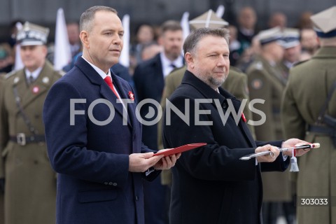  WARSZAWA 11.11.2025<br />
OBCHODY NARODOWEGO SWIETA NIEPODLEGLOSCI W WARSZAWIE<br />
NZ. PREZYDENT RP KAROL NAWROCKI MARCIN KIERWINSKI<br />
FOT. ANTONI BYSZEWSKI/FOTONEWS 