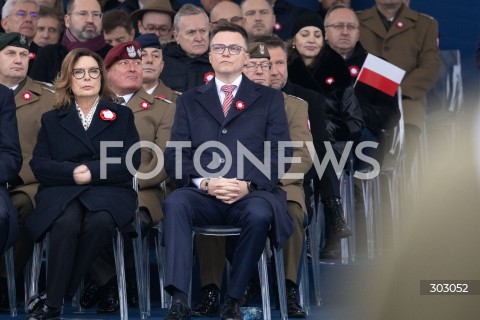  WARSZAWA 11.11.2025<br />
OBCHODY NARODOWEGO SWIETA NIEPODLEGLOSCI W WARSZAWIE<br />
NZ. MALGORZATA KIDAWA BLONSKA SZYMON HOLOWNIA<br />
FOT. ANTONI BYSZEWSKI/FOTONEWS 