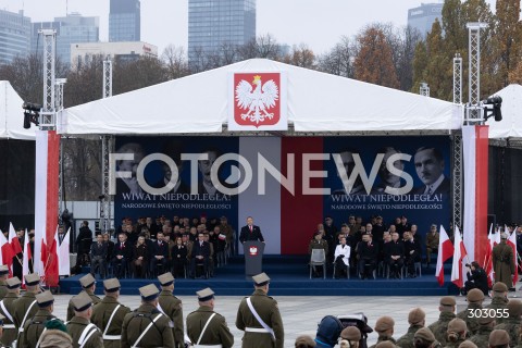  WARSZAWA 11.11.2025<br />
OBCHODY NARODOWEGO SWIETA NIEPODLEGLOSCI W WARSZAWIE<br />
NZ. NAMIOT OBCHODY PLAC<br />
FOT. ANTONI BYSZEWSKI/FOTONEWS 