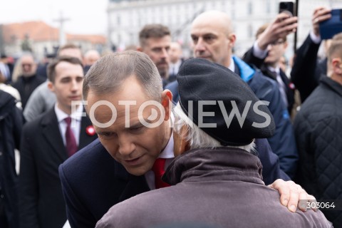  WARSZAWA 11.11.2025<br />
OBCHODY NARODOWEGO SWIETA NIEPODLEGLOSCI W WARSZAWIE<br />
NZ. PREZYDENT RP KAROL NAWROCKI<br />
FOT. ANTONI BYSZEWSKI/FOTONEWS 