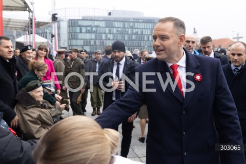  WARSZAWA 11.11.2025<br />
OBCHODY NARODOWEGO SWIETA NIEPODLEGLOSCI W WARSZAWIE<br />
NZ. PREZYDENT RP KAROL NAWROCKI<br />
FOT. ANTONI BYSZEWSKI/FOTONEWS 