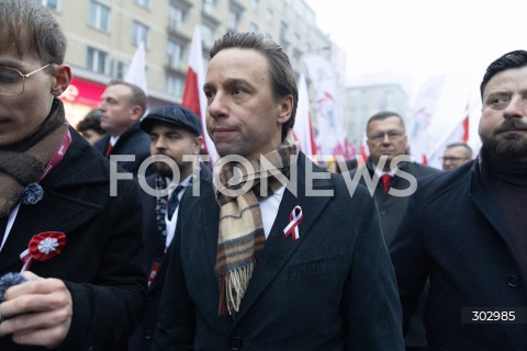  WARSZAWA 11.11.2025<br />
MARSZ NIEPODLEGLOSCI W WARSZAWIE<br />
NZ. KRZYSZTOF BOSAK<br />
FOT. ANTONI BYSZEWSKI/FOTONEWS 
