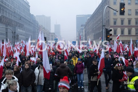  WARSZAWA 11.11.2025<br />
MARSZ NIEPODLEGLOSCI W WARSZAWIE<br />
NZ. UCZESTNICY<br />
FOT. ANTONI BYSZEWSKI/FOTONEWS 