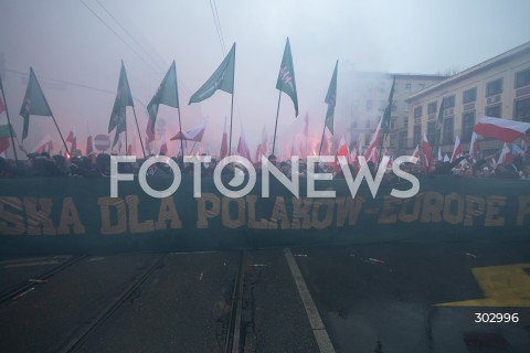  WARSZAWA 11.11.2025<br />
MARSZ NIEPODLEGLOSCI W WARSZAWIE<br />
NZ. TRANSPARENT RACE DYM<br />
FOT. ANTONI BYSZEWSKI/FOTONEWS 