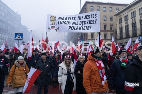  WARSZAWA 11.11.2025<br />
MARSZ NIEPODLEGLOSCI W WARSZAWIE<br />
NZ. TRANSPARENT<br />
FOT. ANTONI BYSZEWSKI/FOTONEWS 