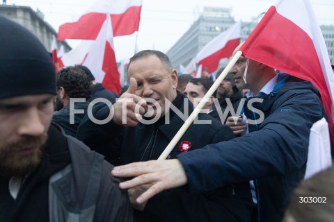  WARSZAWA 11.11.2025<br />
MARSZ NIEPODLEGLOSCI W WARSZAWIE<br />
NZ. PREZYDENT RP KAROL NAWROCKI<br />
FOT. ANTONI BYSZEWSKI/FOTONEWS 