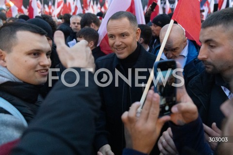  WARSZAWA 11.11.2025<br />
MARSZ NIEPODLEGLOSCI W WARSZAWIE<br />
NZ. PREZYDENT RP KAROL NAWROCKI<br />
FOT. ANTONI BYSZEWSKI/FOTONEWS 